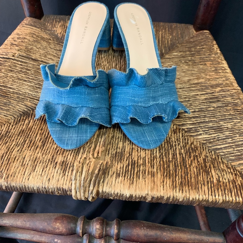Loeffler Randall Denim Vera slide